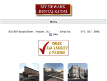 Tablet Screenshot of mynewarkrentals.com